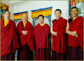 Rinpoche, Khenchen Rinpoche and other lamas in Taipei