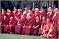 Rinpoche with other teachers of Kagyu lineages, during a conference of an all teachers of Tibetan Buddhism