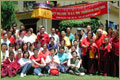 Rinpoche and students in Nepal